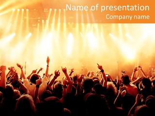 Party Stage Vocal PowerPoint Template