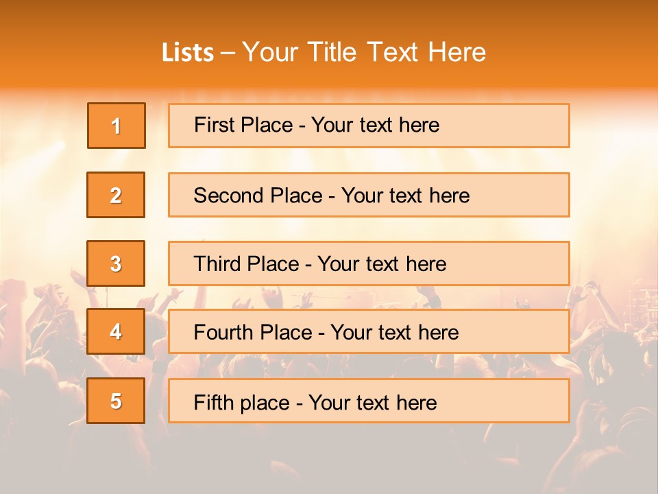 Party Stage Vocal PowerPoint Template