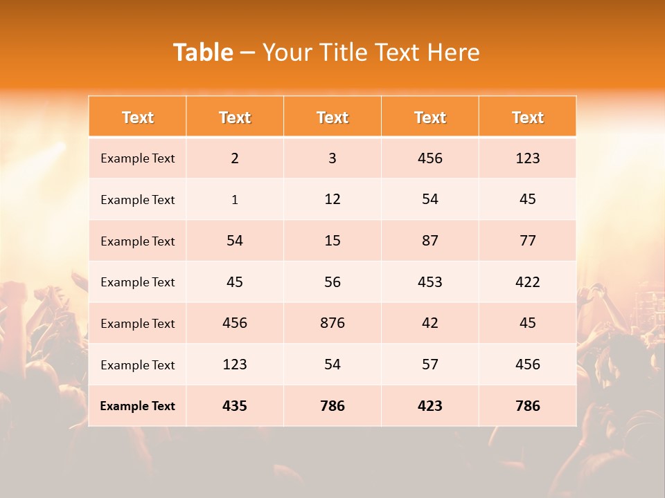 Party Stage Vocal PowerPoint Template