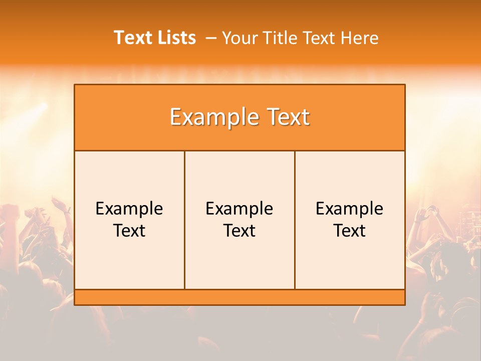 Party Stage Vocal PowerPoint Template