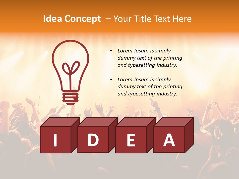 Party Stage Vocal PowerPoint Template