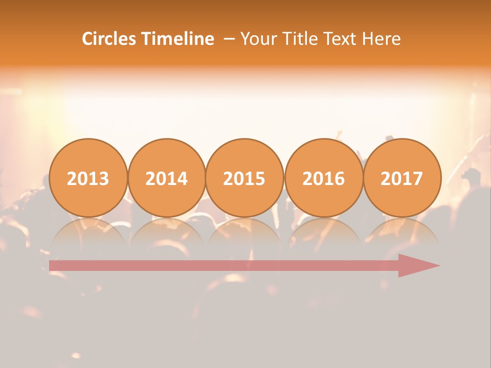 Leuchtend Menschenmenge Feier PowerPoint Template