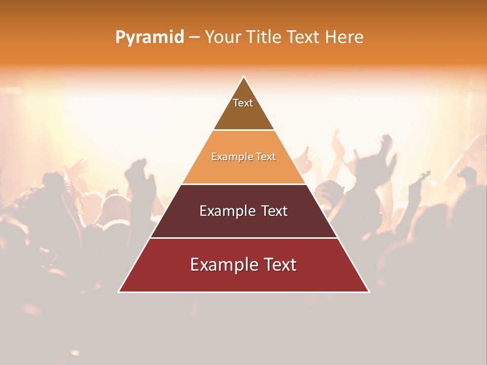 Leuchtend Menschenmenge Feier PowerPoint Template