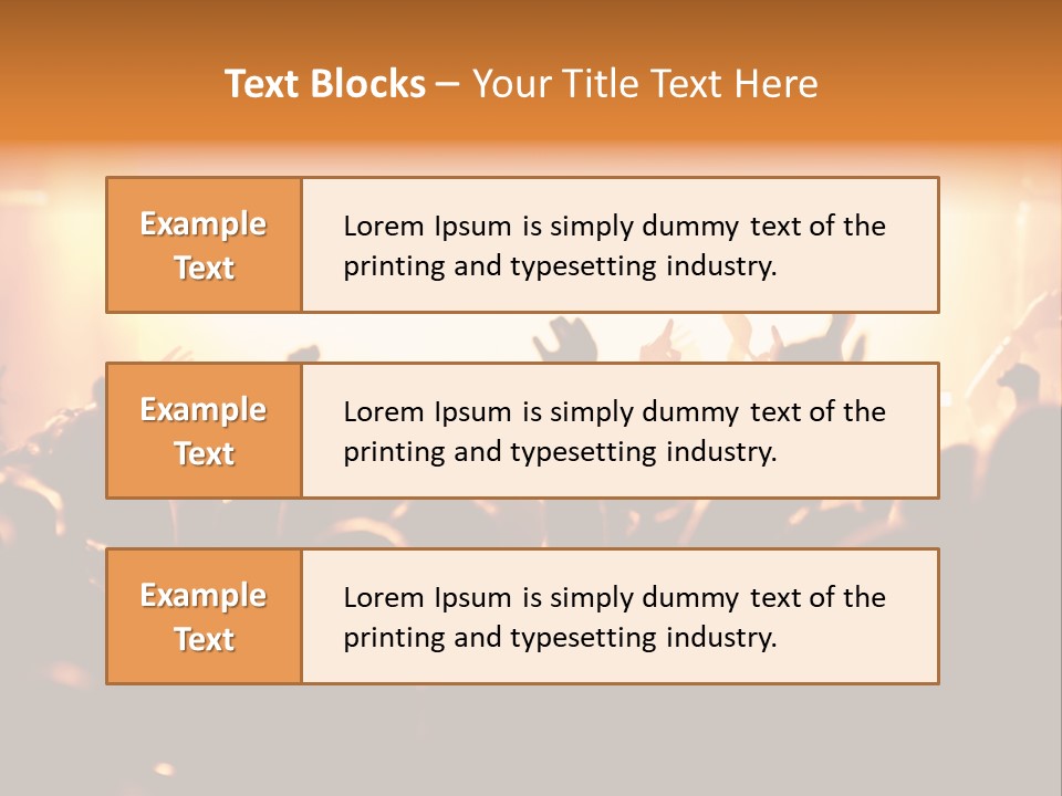 Leuchtend Menschenmenge Feier PowerPoint Template