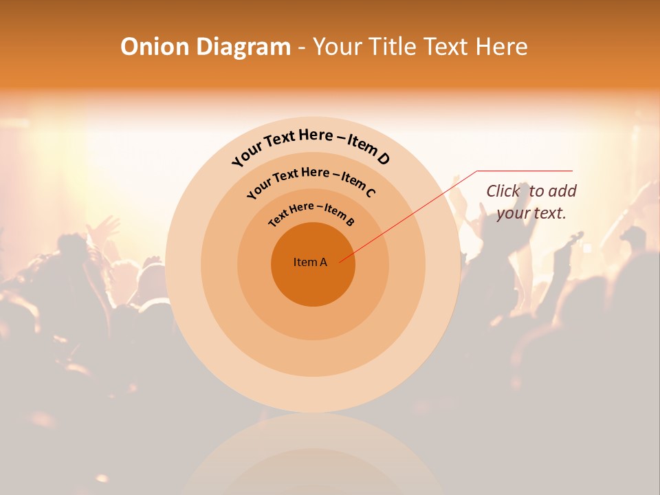 Leuchtend Menschenmenge Feier PowerPoint Template