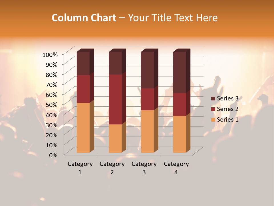 Leuchtend Menschenmenge Feier PowerPoint Template