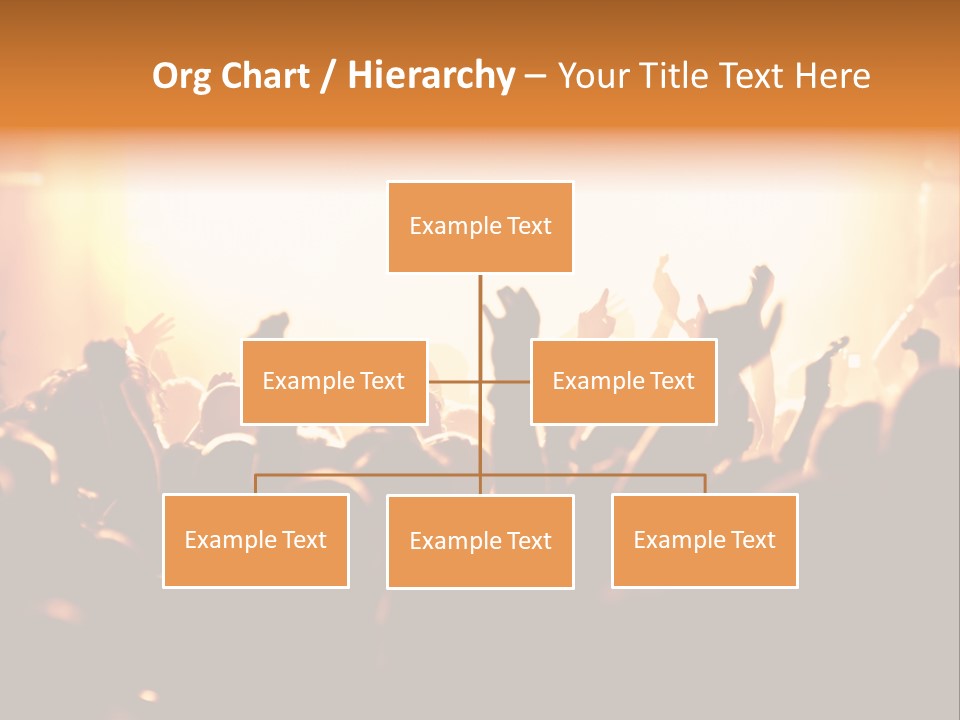Leuchtend Menschenmenge Feier PowerPoint Template