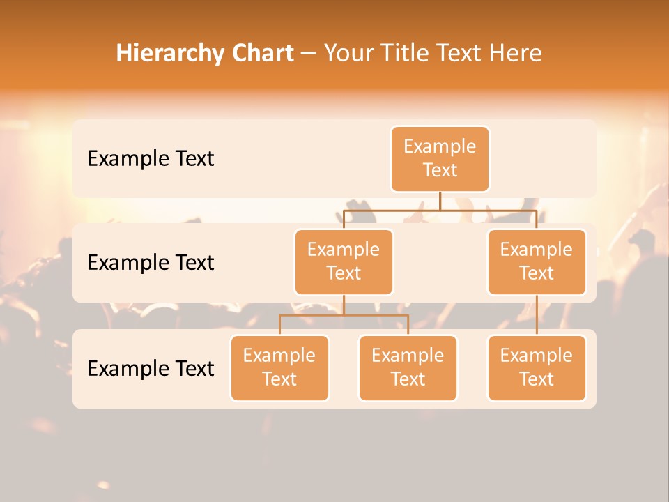 Leuchtend Menschenmenge Feier PowerPoint Template