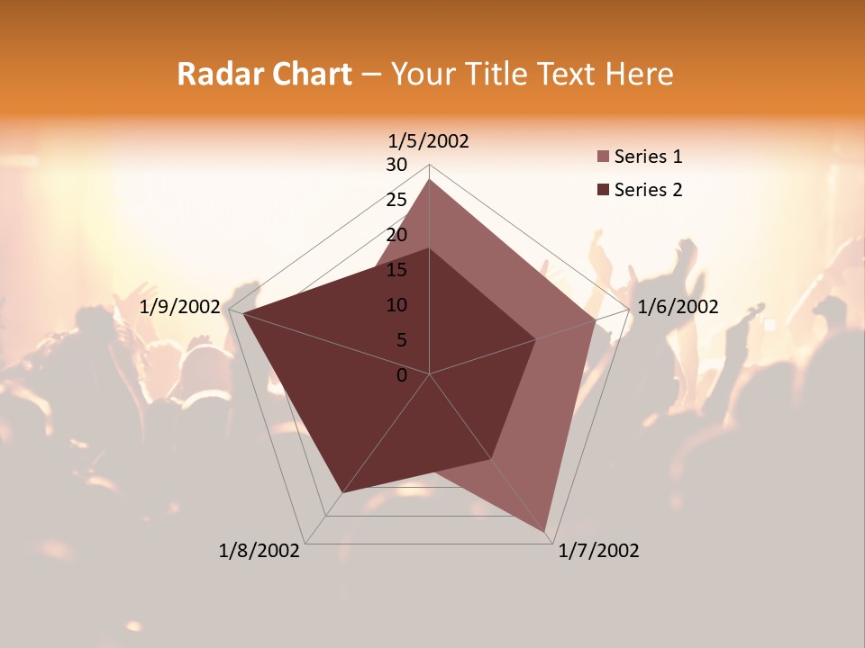 Leuchtend Menschenmenge Feier PowerPoint Template
