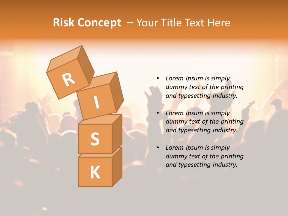 Leuchtend Menschenmenge Feier PowerPoint Template