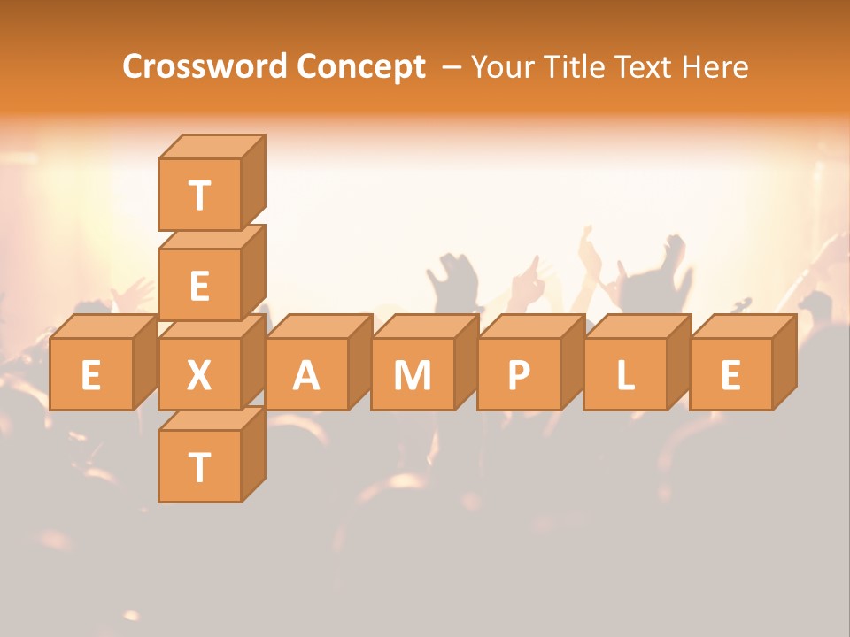 Leuchtend Menschenmenge Feier PowerPoint Template