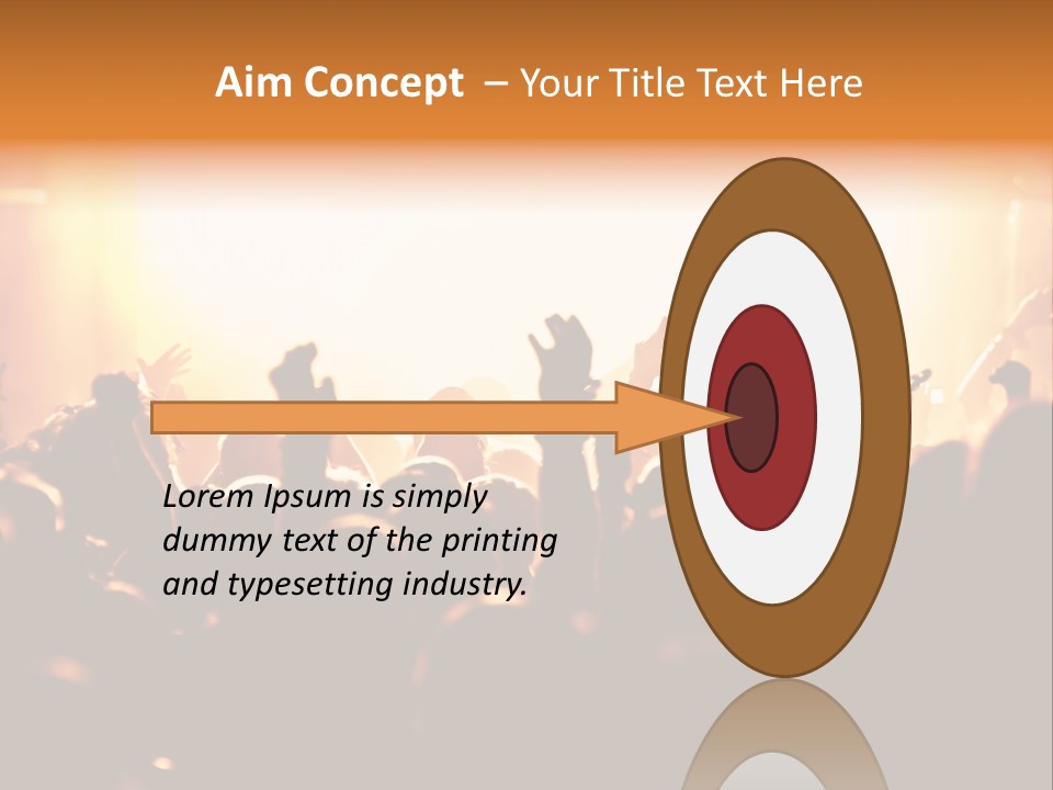 Leuchtend Menschenmenge Feier PowerPoint Template