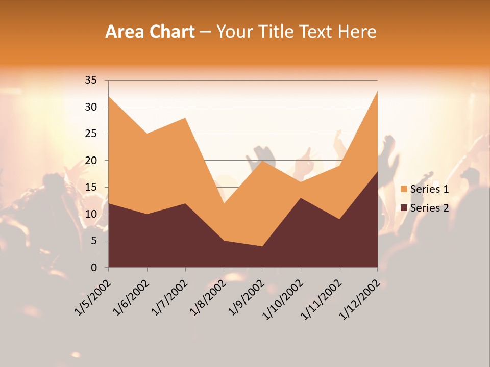 Leuchtend Menschenmenge Feier PowerPoint Template