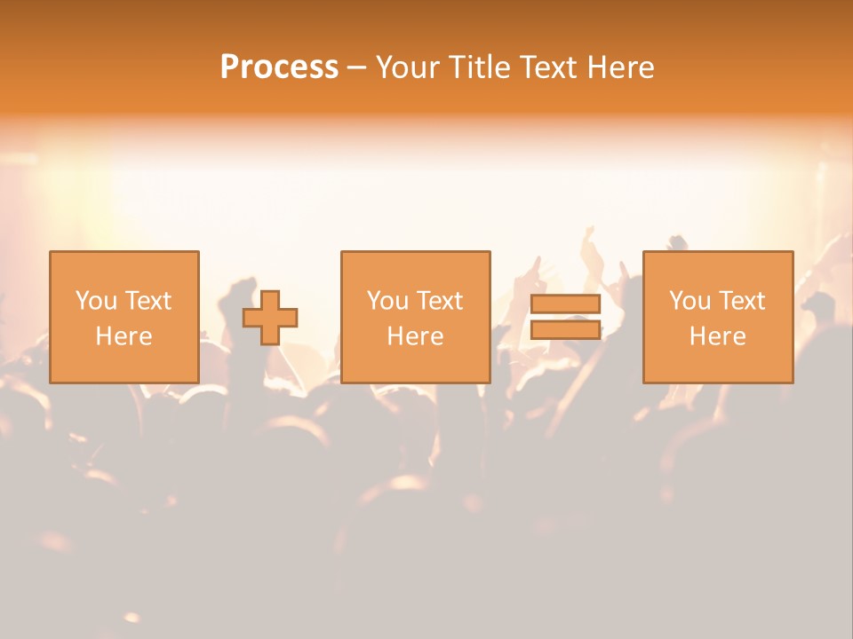 Leuchtend Menschenmenge Feier PowerPoint Template