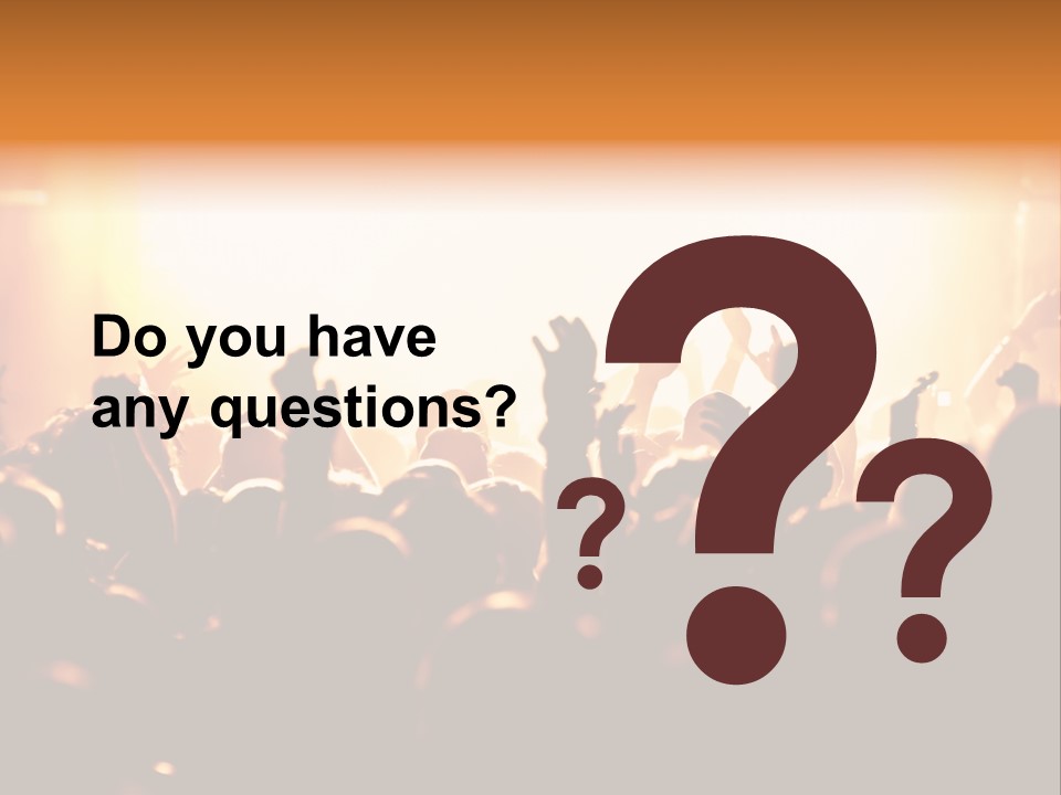 Leuchtend Menschenmenge Feier PowerPoint Template