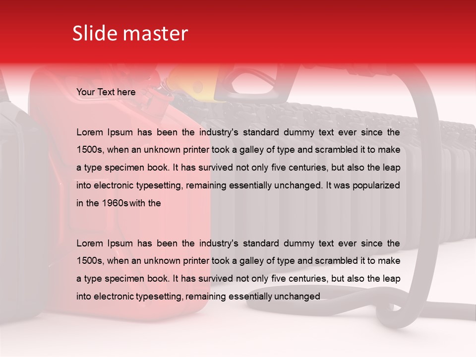 Fossil Steel Canister PowerPoint Template