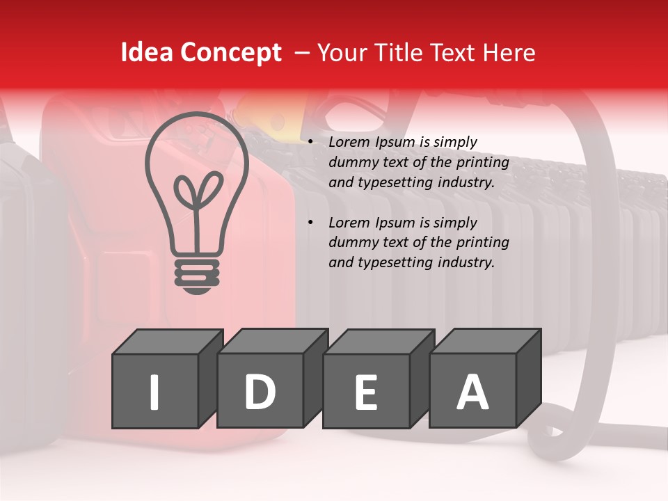 Fossil Steel Canister PowerPoint Template