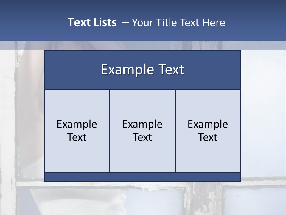 Lady Blue People PowerPoint Template