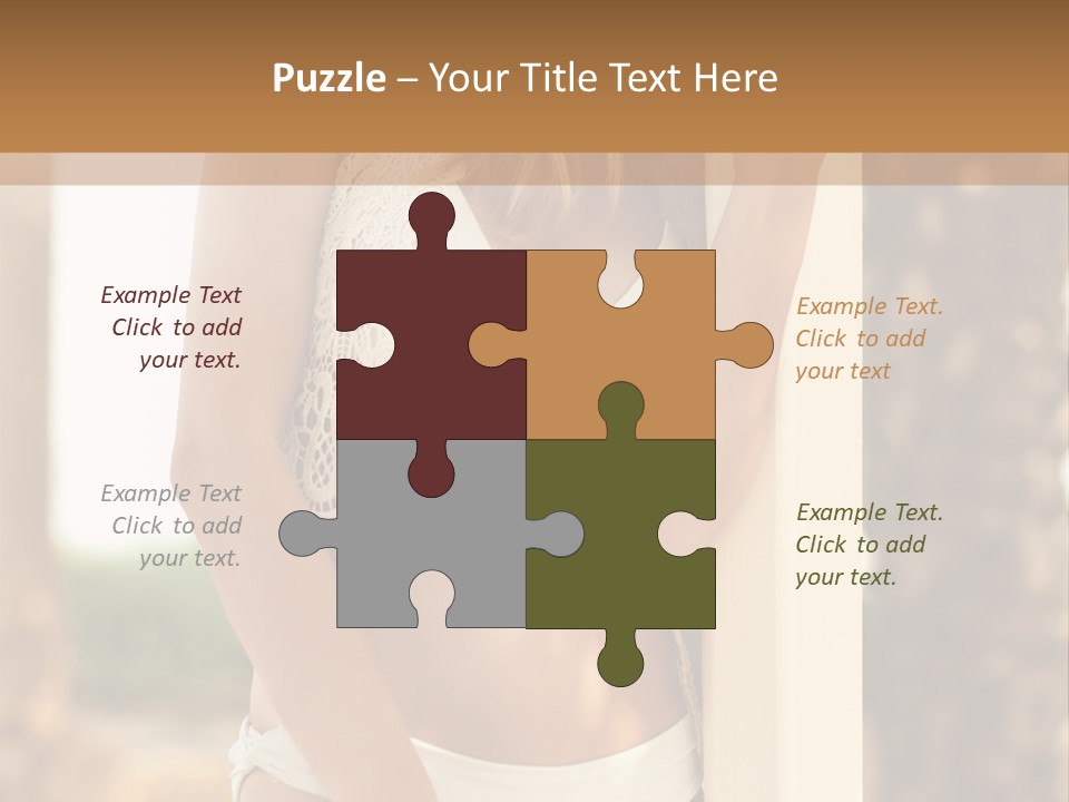 Floor Dark Lingerie PowerPoint Template