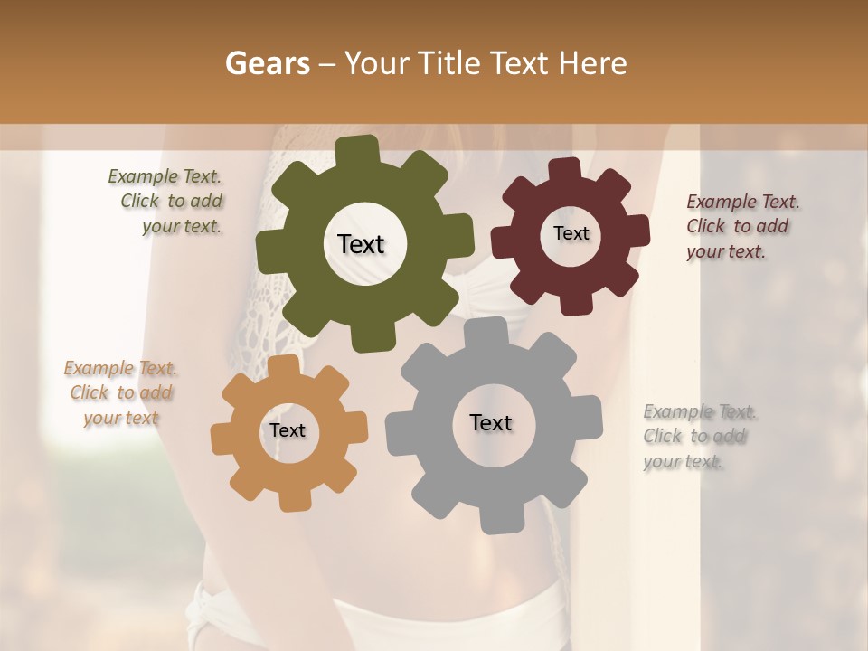 Floor Dark Lingerie PowerPoint Template