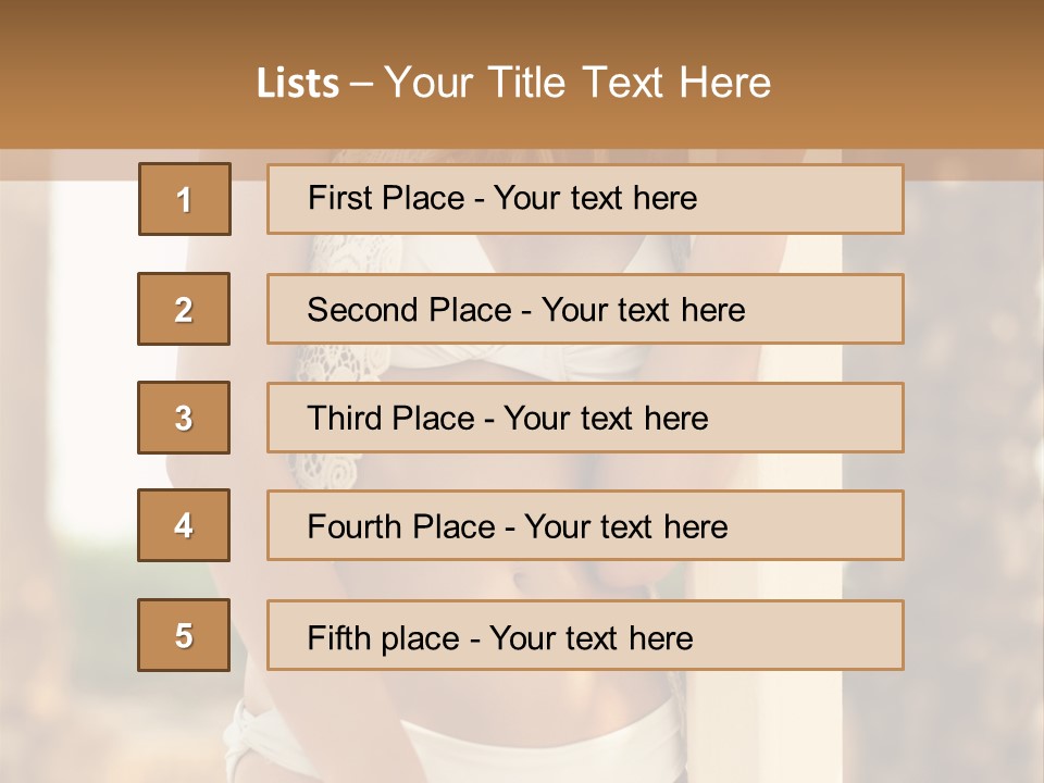 Floor Dark Lingerie PowerPoint Template