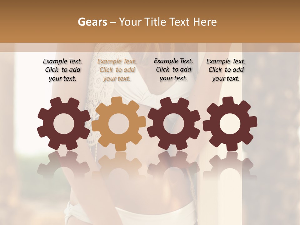 Floor Dark Lingerie PowerPoint Template