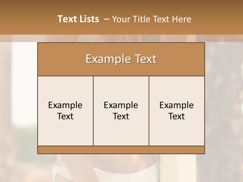 Floor Dark Lingerie PowerPoint Template