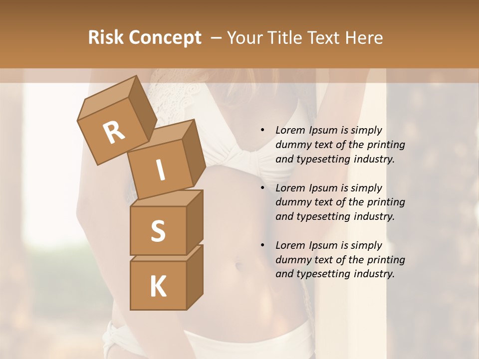 Floor Dark Lingerie PowerPoint Template