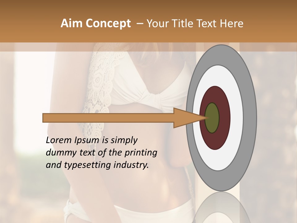 Floor Dark Lingerie PowerPoint Template