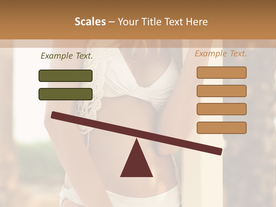 Floor Dark Lingerie PowerPoint Template