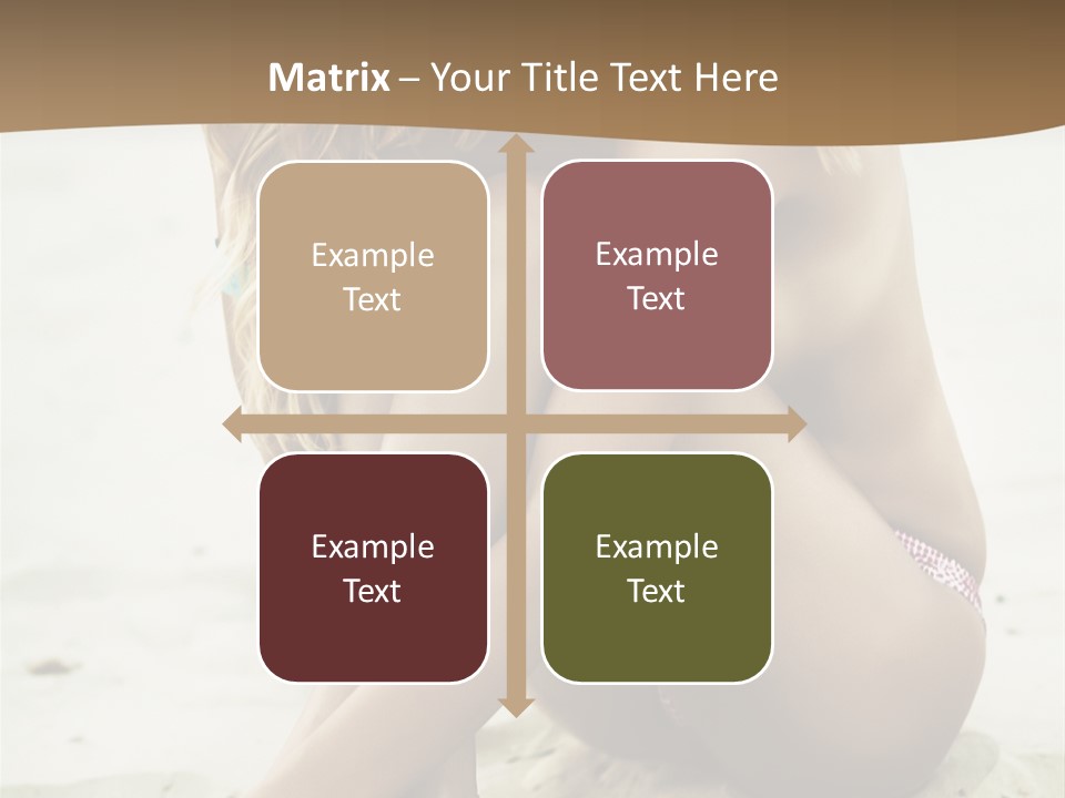 Female Sexy Model PowerPoint Template