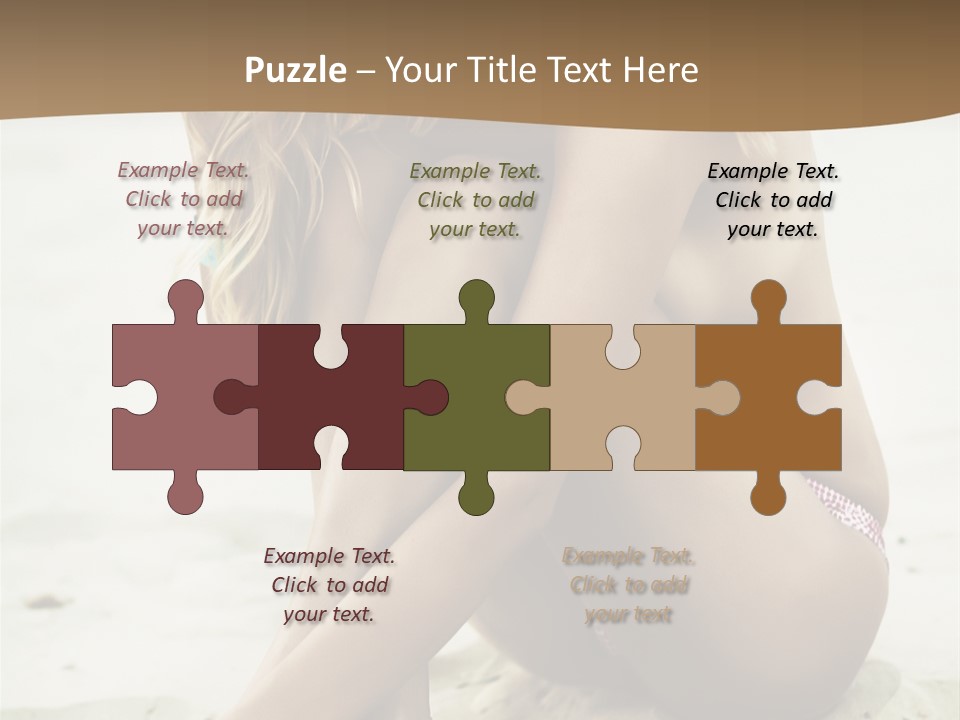 Female Sexy Model PowerPoint Template