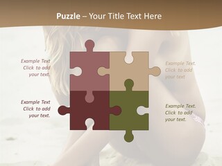 Female Sexy Model PowerPoint Template
