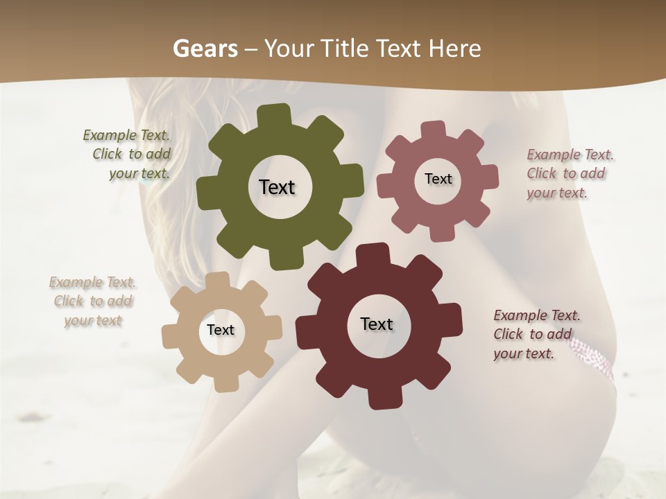 Female Sexy Model PowerPoint Template
