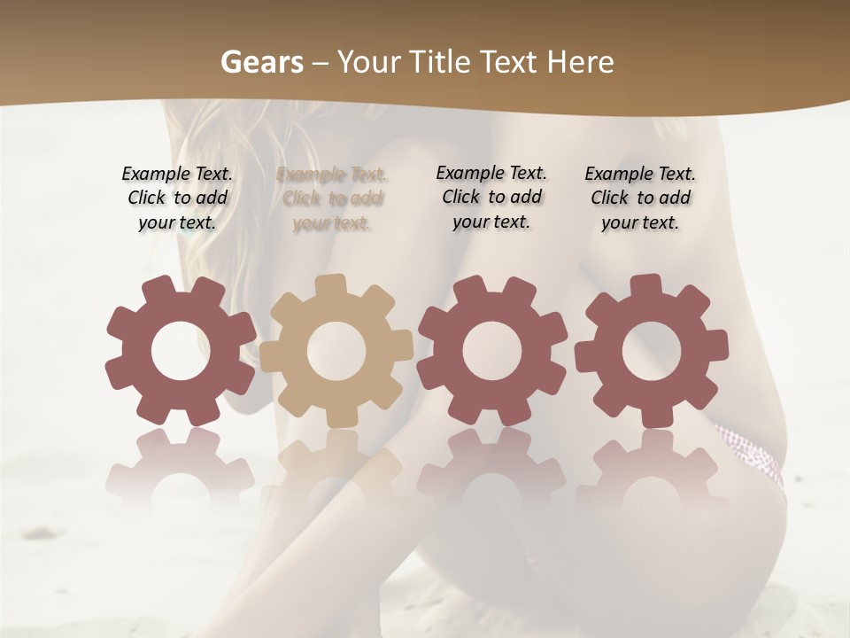 Female Sexy Model PowerPoint Template