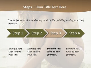 Female Sexy Model PowerPoint Template