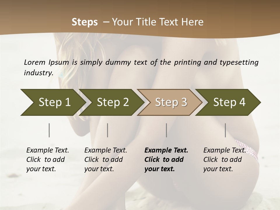Female Sexy Model PowerPoint Template