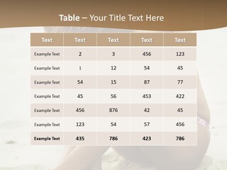 Female Sexy Model PowerPoint Template