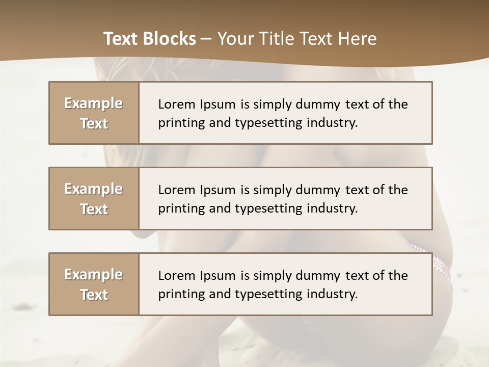 Female Sexy Model PowerPoint Template