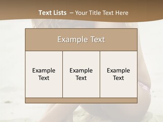 Female Sexy Model PowerPoint Template