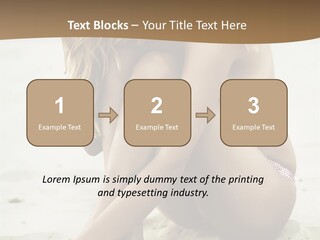 Female Sexy Model PowerPoint Template