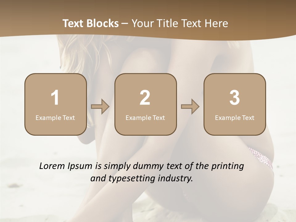 Female Sexy Model PowerPoint Template