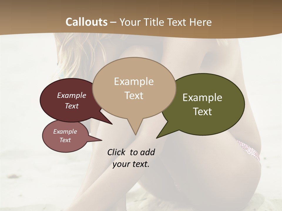 Female Sexy Model PowerPoint Template