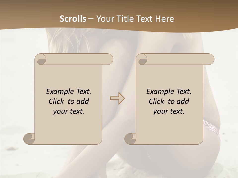 Female Sexy Model PowerPoint Template