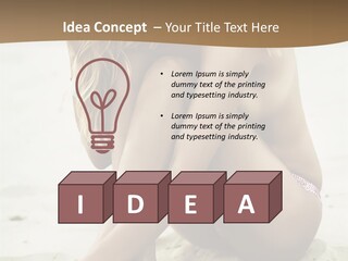 Female Sexy Model PowerPoint Template