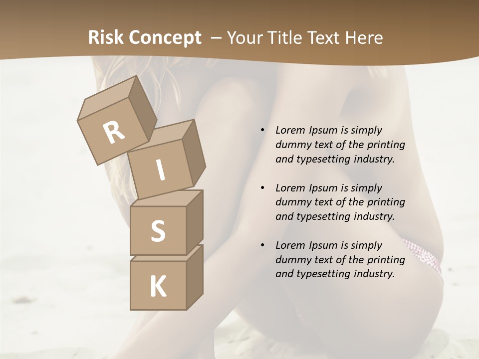 Female Sexy Model PowerPoint Template