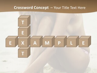 Female Sexy Model PowerPoint Template