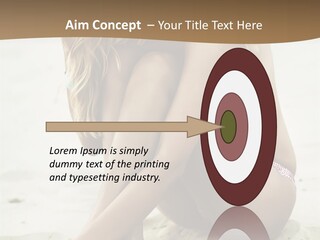 Female Sexy Model PowerPoint Template