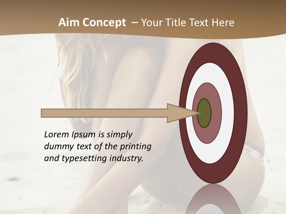 Female Sexy Model PowerPoint Template