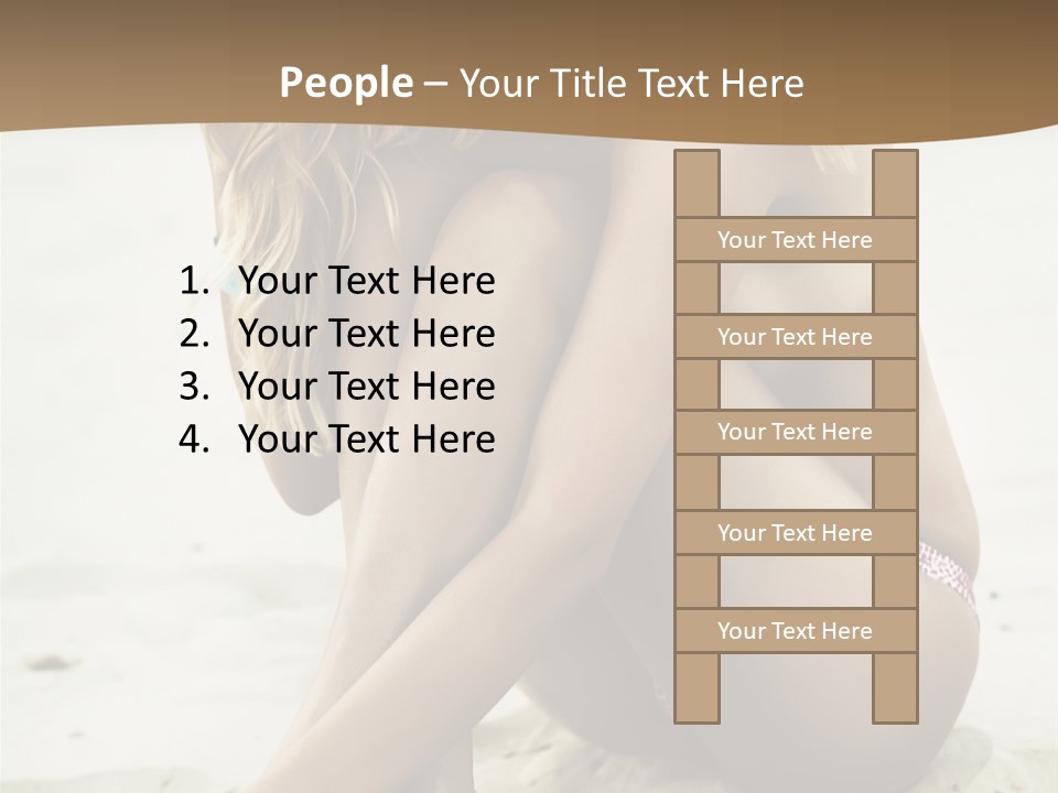 Female Sexy Model PowerPoint Template